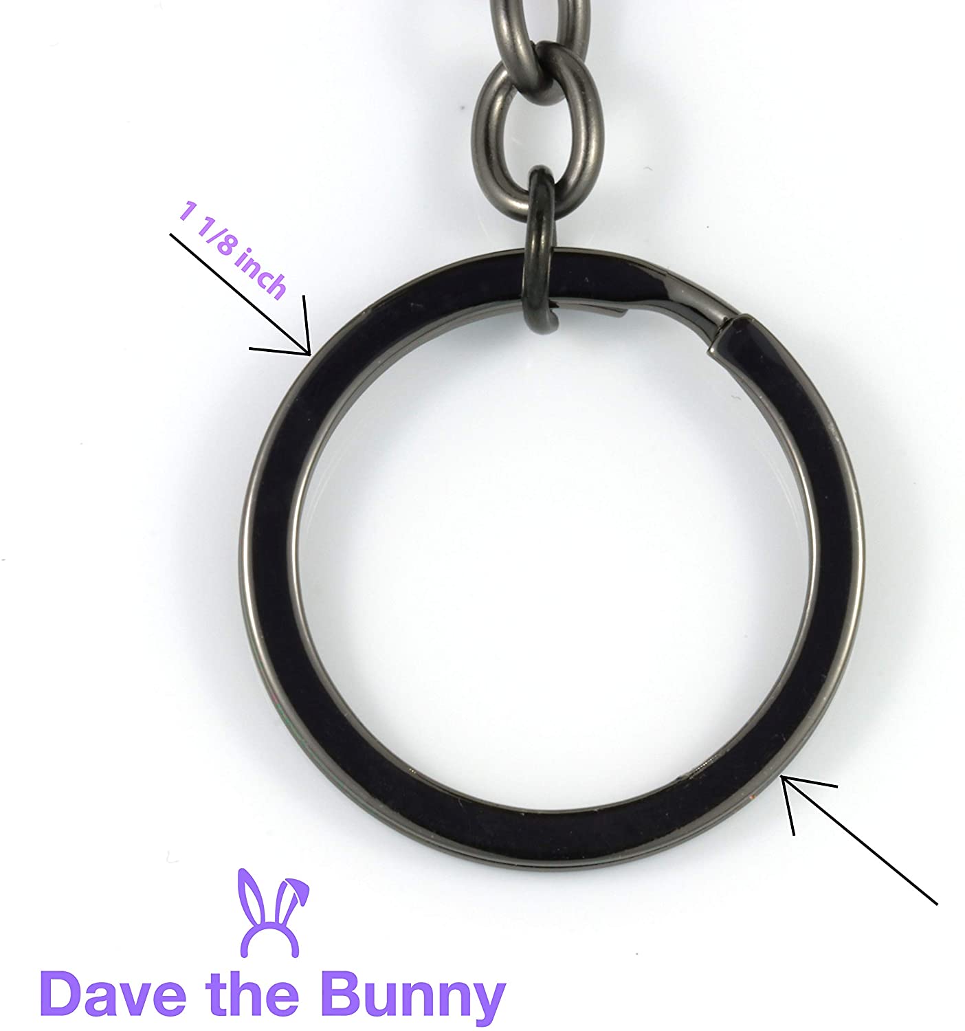 EPJ Diabetic Text on Heart Charm Keychain